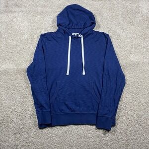 Gustin Hoodie Mens Large Blue Pullover Kangaroo Pocket Made USA Cotton